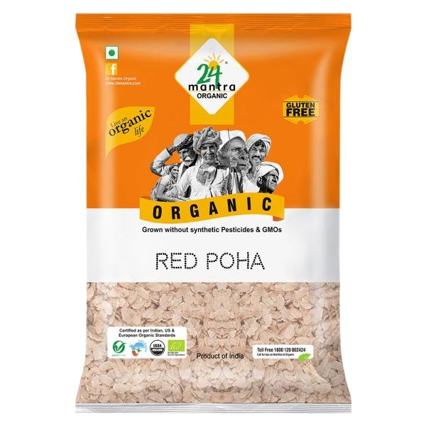 24 Mantra Organic Red Rice Poha / Aval 500 g