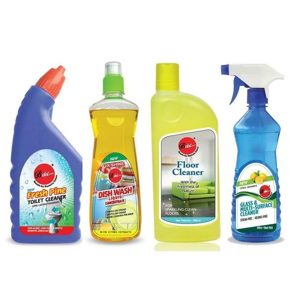 Bdel 4 in 1 Cleaning Combo Pack (500 ml + 500 ml + 500 ml + 500 ml)