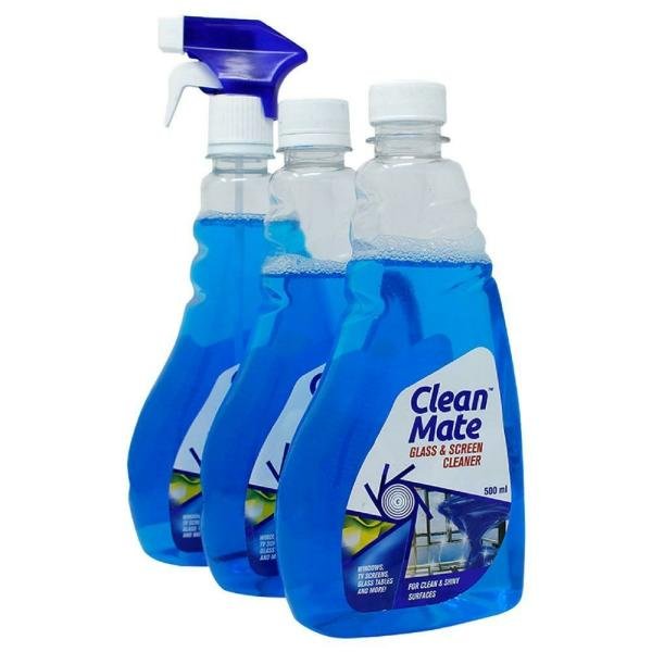 CleanMate Glass & Screen Cleaner 500 ml (Pack of 3)