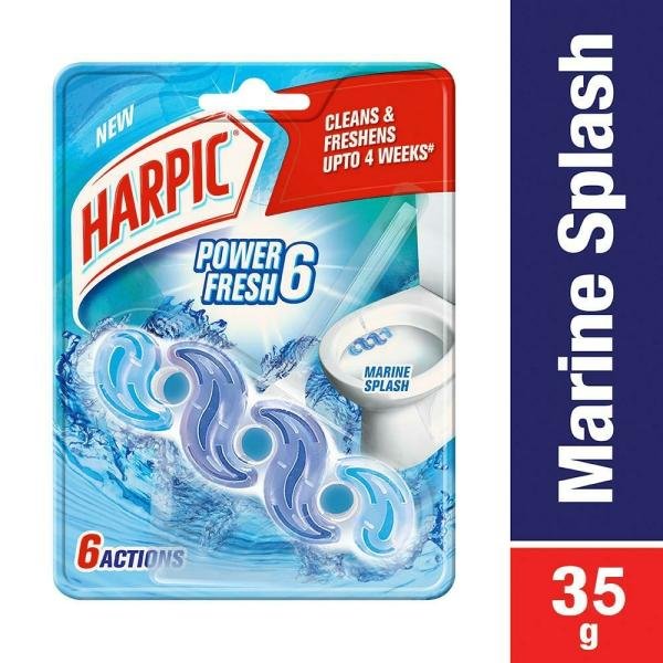 Harpic Power Fresh Marine Splash Toilet Rim Block 35 g