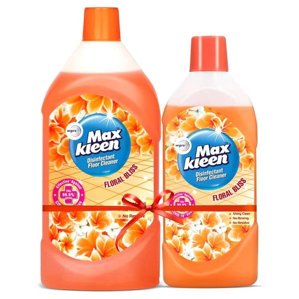 MaxKleen Floral Bliss Disinfectant Floor Cleaner 975 ml (Get 1 500 ml Free)