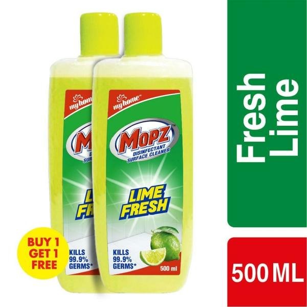 My Home Mopz Lime Fresh Disinfectant Surface Cleaner 500 ml (Buy 1 Get 1 Free)