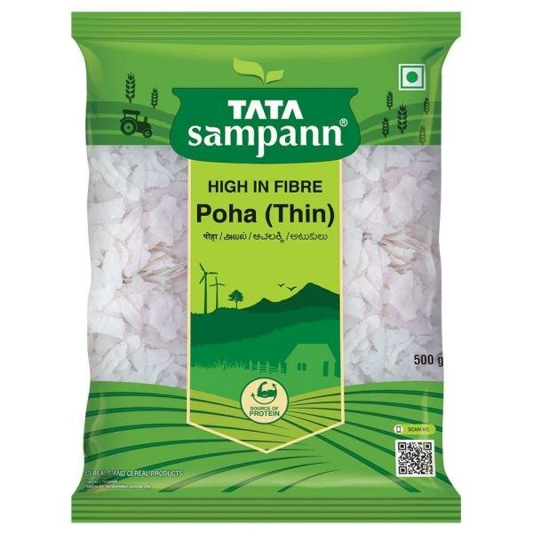 Tata Sampann White Thin Poha 500 g